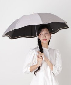 MOONBAT 【 遮光率100％/遮熱/UV】FURLA(フルラ) 晴雨兼用日傘 ジッパー刺繍 折りたたみ傘 楽折