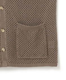 J.PRESS YORK STREET 【UNISEX】テープヤーンメッシュ カーディガン