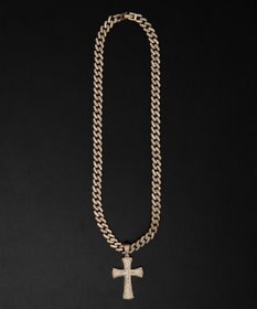 WEGO Mモチーフラインストーンネックレス