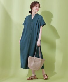 ANY 【洗濯機可能/ストレッチ】ナチュラルワッシャーワンピース