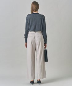 ICB L 【洗える】コンパクトファインウール Vネックニット