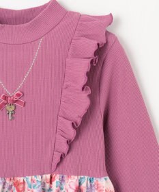 ANY KIDS 花柄ドッキングワンピース