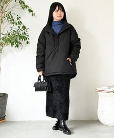 KWD 【日本製/高品質ダウン】DOWN PULLOVER グリーンダウン ダウンプルオーバー