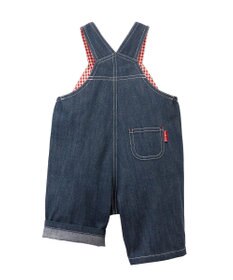 MIKI HOUSE HOT BISCUITS 【70-90cm】 くるま刺繍 オーバーオール＆ポロシャツギフトセット【BOX付き】