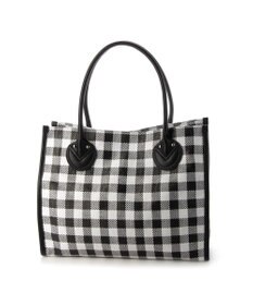 UNBILLION cachecache チェック柄ポリプロピレンシートトートバッグ