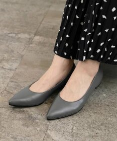 Pointer 【2cmヒール】日本製 本革美脚ローヒールパンプス