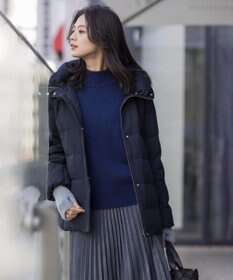 J.PRESS LADIES 【洗える】マロンサテン プリーツ スカート