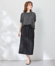 ANY 【洗濯機可】プリントブラウス