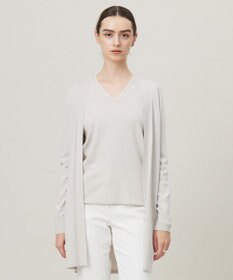 ICB 【洗える】シンセティックハイゲージ ロングカーディガン