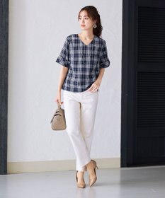 Tiaclasse L 【洗える】ゆったりシルエットの幅広カフスブラウス