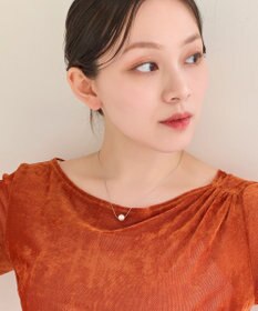 Phoebe 【金属アレルギー対応】ワントップパールネックレス　シルバー/サージカルステンレス