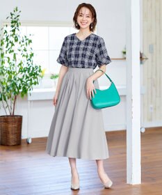 Tiaclasse L 【洗える】ゆったりシルエットの幅広カフスブラウス