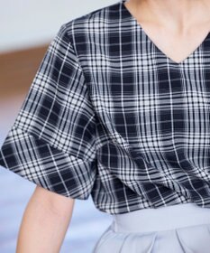 Tiaclasse L 【洗える】ゆったりシルエットの幅広カフスブラウス