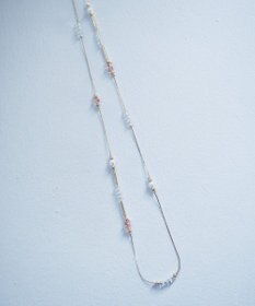 YECCA VECCA ガラスMIXロングネックレス