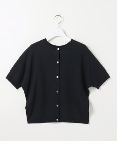 自由区 【前後着用可能】クレープストレッチドルマンスリーブ ニット