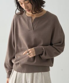 AMERICAN HOLIC バイパチカフタンネックラグランニットプルオーバー