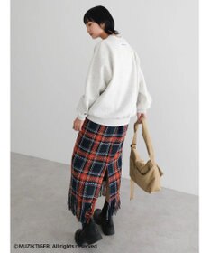 Green Parks ムジークタイガー／裏起毛プリントプルオーバー