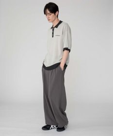 WEGO 【ユニセックス着用ITEM/MLサイズ展開】ワンポイントニットポロシャツ（SS）