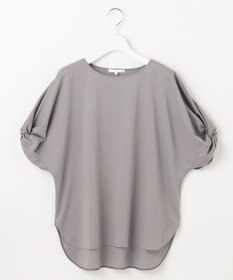 自由区 S 【接触冷感・UVカット・吸水速乾・抗菌防臭・洗える】ハイツイストポンチスリーブディティール カットソー