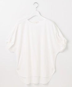 自由区 S 【接触冷感・UVカット・吸水速乾・抗菌防臭・洗える】ハイツイストポンチスリーブディティール カットソー