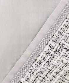 J.PRESS LADIES 【セットアップ対応】ファンシーツイード ノーカラー ジャケット