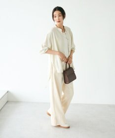CRAFT STANDARD BOUTIQUE レーヨントロミサイドリボンチュニック