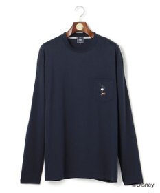 J.PRESS MEN 【DISNEY COLLECTION】【UNISEX】ワンポイントロングスリーブ Tシャツ / ミッキーマウス
