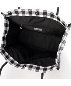 UNBILLION cachecache チェック柄ポリプロピレンシートトートバッグ