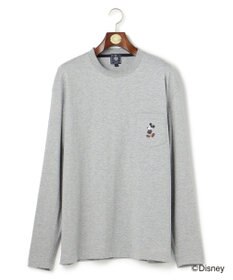 J.PRESS MEN 【DISNEY COLLECTION】【UNISEX】ワンポイントロングスリーブ Tシャツ / ミッキーマウス