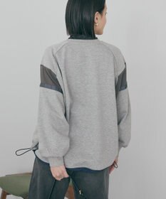 AMERICAN HOLIC 異素材ドロスト配色プルオーバー