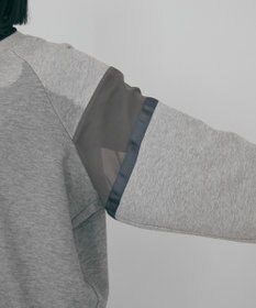 AMERICAN HOLIC 異素材ドロスト配色プルオーバー