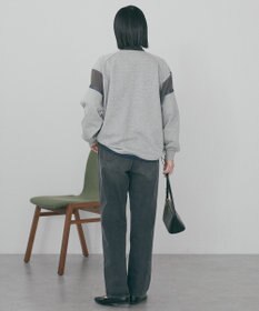 AMERICAN HOLIC 異素材ドロスト配色プルオーバー