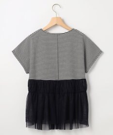 組曲 【先行予約】GIZAコットンチュールコンビ カットソー