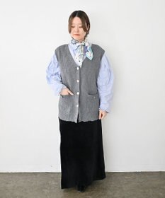 Marca 【the PORT by marca】EMBROIDERY 小判 シルクツイル スカーフ