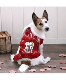 PET PARADISE スヌーピー スケート ニット 《レッド》 小型犬