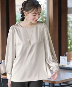 Tiaclasse L 【洗える】ボリュームスリーブブラウス