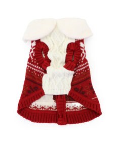 PET PARADISE スヌーピー スケート ニット 《レッド》 小型犬