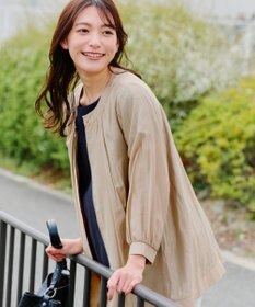 Tiaclasse 【洗える】シアーロングブルゾン