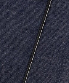 ICB 【洗える】 コットンリアクティブデニム ワイドストレートパンツ