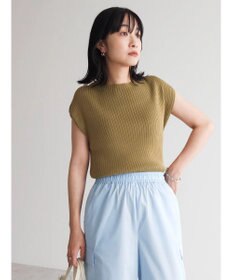 Green Parks ・Ｐｅｔｉｔ　Ｆｌｅｕｒ　フレンチスリーブリブニット