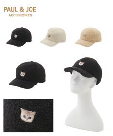 MOONBAT PAUL & JOE ACCESSOIRES ネコワッペン付ボアキャップ