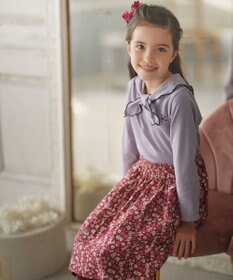 組曲 KIDS 【110-140cm】セーラーリボン Tシャツ