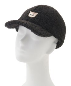 MOONBAT PAUL & JOE ACCESSOIRES ネコワッペン付ボアキャップ