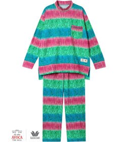 WACOAL パジャマ 【AVOCA×ワコール】 長袖 長ズボン 綿混(本体) レディース BDW747 /ワコール