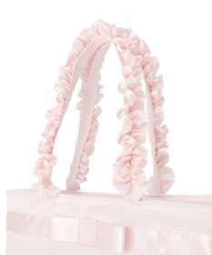 Maison de FLEUR ブランドロゴフリルハンドルトートMバッグ