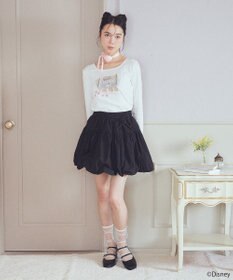 earth music&ecology Ｄｉｓｎｅｙ／Ｍａｒｉｅスクエアネックプルオーバー