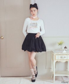 earth music&ecology Ｄｉｓｎｅｙ／Ｍａｒｉｅスクエアネックプルオーバー