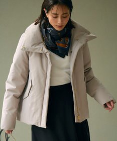 23区 L 【一部店舗限定/滝沢眞規子さん着用/撥水加工】ミリタリー Aライン ダウンコート