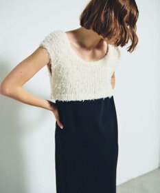 GRACE CONTINENTAL ツイーディーコンビニットワンピース