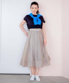 組曲 【洗える・2WAY】シアーニット カーディガン